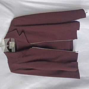 Vintage NWT DBY Ltd 2 PC Skirt Suit, Wine, zip, 21" pit 2 pit, 15" waist, 18"lg